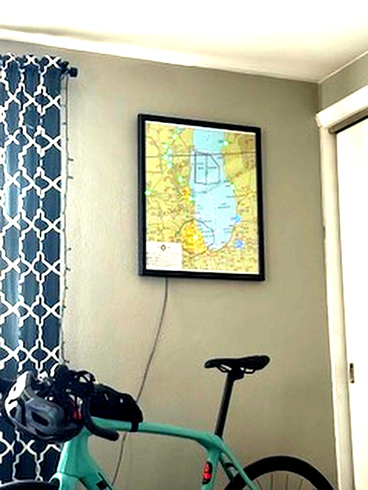Hotshot Map mounted on a wall showing live METAR conditions
